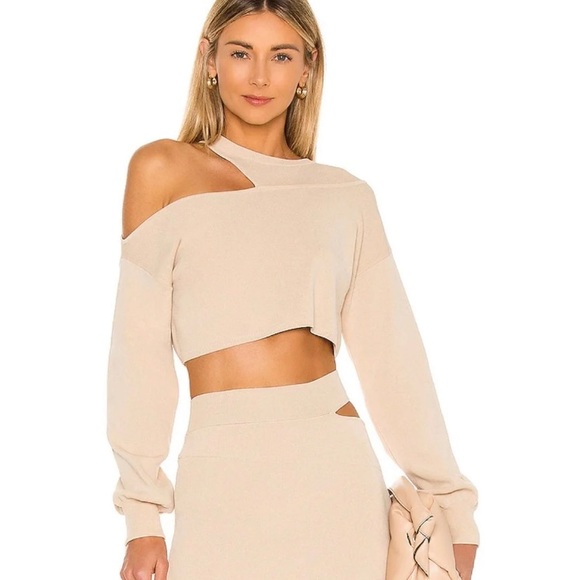 Michael Costello Sweaters - Michael Costello x Revolve Cut Out Crop Sweater M